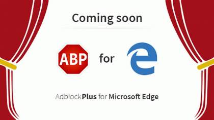 Adblock и Adblock Plus для Microsoft Edge доступны для загрузки.