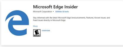 Расширение Microsoft Edge Insider теперь доступно в Магазине Microsoft