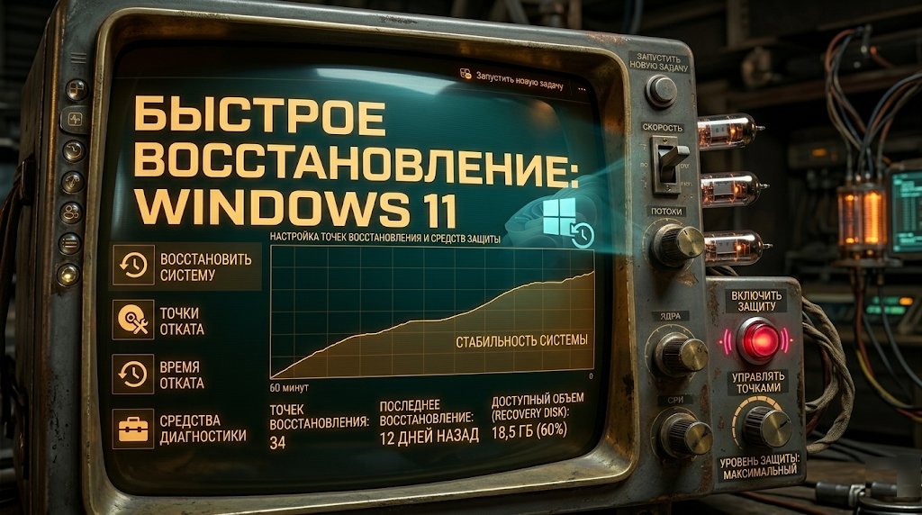Как включить быстрое восстановление компьютера в Windows 11